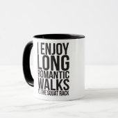Mug J'Apprécie Les Longues Marches Romantiques Jusqu'A (Devant gauche)