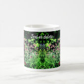 Mug Jardin à fleurs de lapin rouillé Personnalisé (Centre)