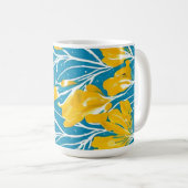 Mug jardin à fleurs jaunes (Devant droit)