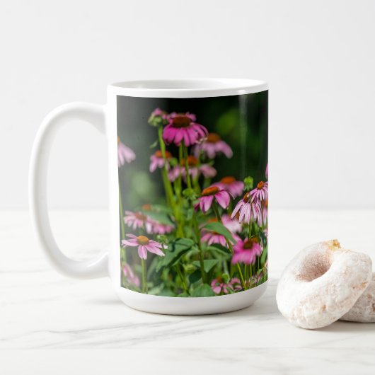 Mug Jardin à fleurs violettes (Avec donut)
