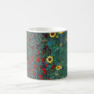 Mug Jardin agricole avec tournesol par Klimt, Fleurs V