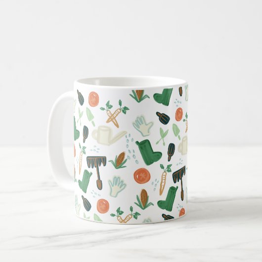 Mug Jardin aquarelle (Devant gauche)
