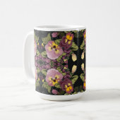 Mug Jardin Art Nouveau de Pansies (Devant gauche)