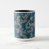 Mug Jardin aux bleuets, bleu et gris (Centre)
