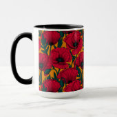 Mug Jardin aux coquelicots rouges (Gauche)
