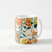 Mug Jardin aux fleurs. Petites fleurs mignonnes et bra (Devant droit)