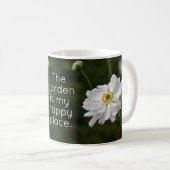 Mug Jardin blanc anémoné Fleurs Joyeux Lieu (Devant droit)