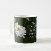 Mug Jardin blanc anémoné Fleurs Joyeux Lieu (Devant gauche)