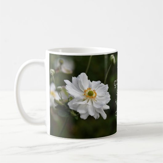 Mug Jardin blanc anémoné Fleurs Joyeux Lieu (Gauche)