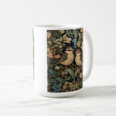Mug Jardin botanique de deux mignons bébés oiseaux (Devant droit)