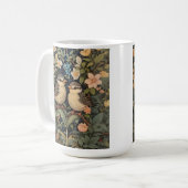 Mug Jardin botanique de deux mignons bébés oiseaux (Devant gauche)