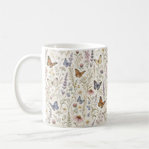 Mug Jardin botanique de fleurs sauvages papillon Natur