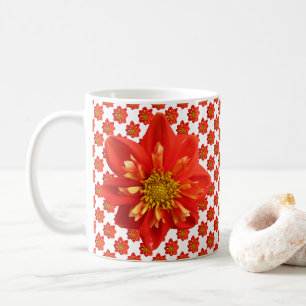Mug Jardin botanique Orange Dahlia Fleur
