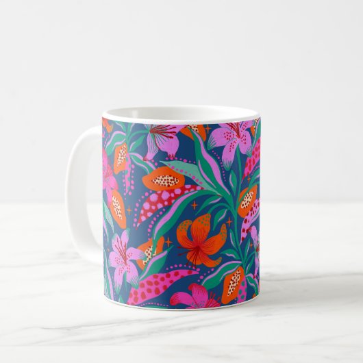 Mug Jardin Botanique Vibrant (Devant gauche)