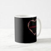 Mug jardin conception coeur design floral (Devant droit)