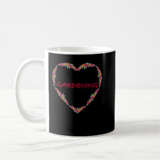 Mug jardin conception coeur design floral