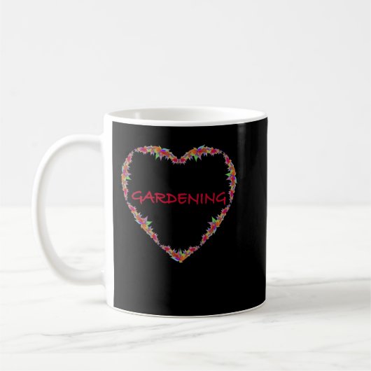 Mug jardin conception coeur design floral (Gauche)