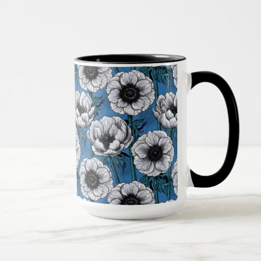 Mug Jardin d'anémone blanc (Droite)