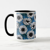 Mug Jardin d'anémone blanc (Gauche)