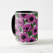 Mug Jardin d'anémone rose (Devant gauche)