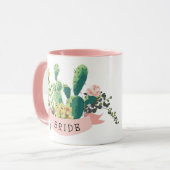 Mug Jardin de Cactus du désert | Dame Plante | Musique (Devant gauche)