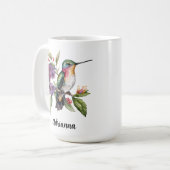 Mug Jardin de colibris Fleurs Printemps (Devant gauche)