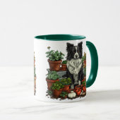Mug Jardin de Collie à la frontière (Devant droit)