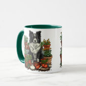 Mug Jardin de Collie à la frontière (Devant gauche)
