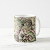 Mug Jardin de Coq Vintage Art Collage : Campagne Franç (Devant droit)