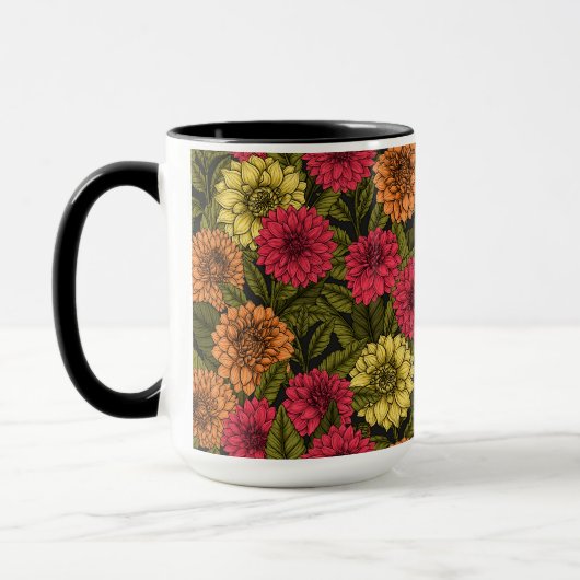 Mug Jardin de Dahlia (Gauche)