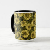 Mug Jardin de Dahlia jaune (Devant gauche)