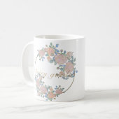 Mug Jardin de fées élégant motif de fleurs roses ferss (Devant gauche)