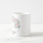Mug Jardin de fées élégant motif de fleurs roses ferss (Centre)