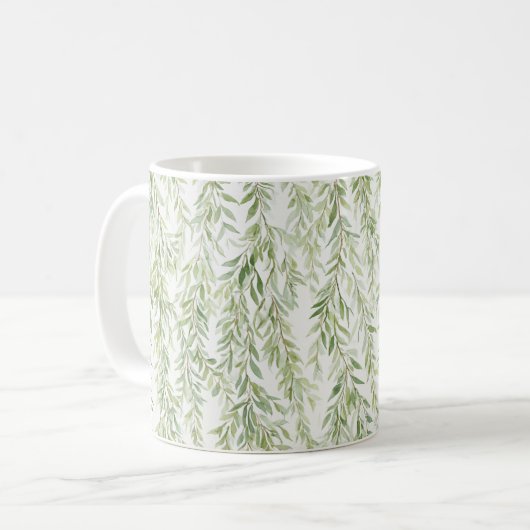 Mug Jardin de feuilles vertes (Devant gauche)