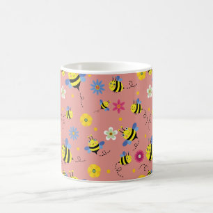 Mug Jardin de fleurs d'abeilles douces