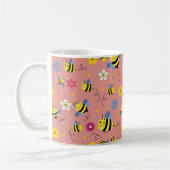 Mug Jardin de fleurs d'abeilles douces (Gauche)