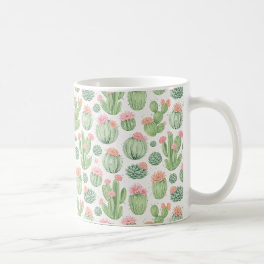 Mug Jardin de Fleurs de Cactus (Droite)