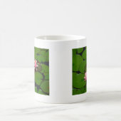 Mug Jardin de fleurs de laine d'eau de lotus rose, (Centre)