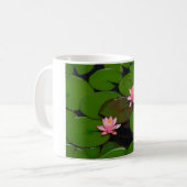 Mug Jardin de fleurs de laine d'eau de lotus rose, (Devant gauche)