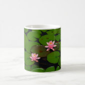 Mug Jardin de fleurs de laine d'eau de lotus rose, (Centre)