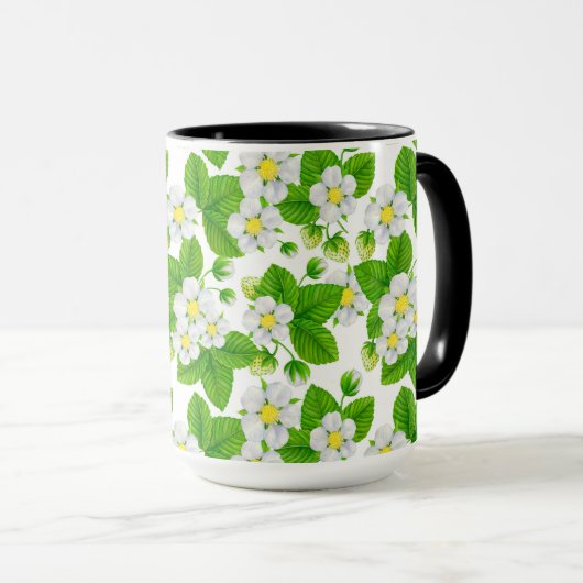 Mug Jardin de fraises 2 (Devant droit)