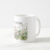 Mug Jardin de fraises et de fleurs (Devant droit)