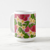 Mug Jardin de Fraises Sucrées & Fleur Botanique Esthét (Devant gauche)
