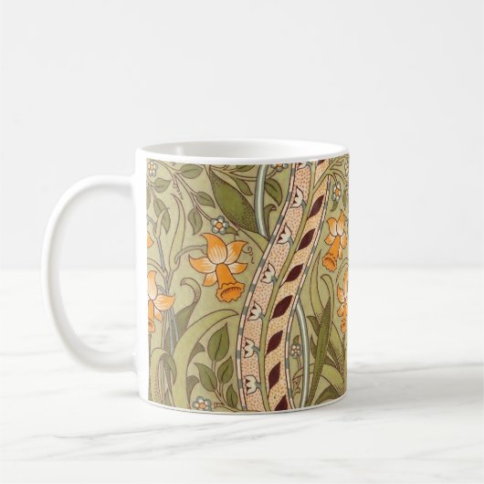 Mug Jardin de jonquilles William Morris Fleur Classiqu (Gauche)