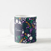 Mug Jardin de la Lune de nuit Floral Motif botanique (Devant gauche)
