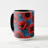 Mug Jardin de l'anémone rouge (Devant gauche)