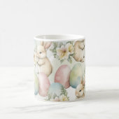 Mug Jardin de lapins à l'aquarelle (Centre)