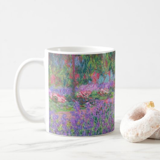 Mug Jardin de l'artiste à Giverny par Claude Monet (Avec donut)
