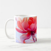 Mug Jardin de pivoines en fleurs à l'aquarelle (Gauche)