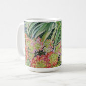 Mug Jardin de plantes grasses (Devant gauche)